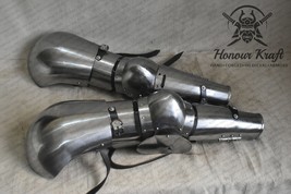 Steel Arms Armour Pair for SCA Buhurt Medieval plate arms 4 segment Buhurt armor - £149.05 GBP