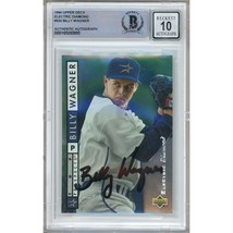 Billy Wagner Autograph 1994 Upper Deck Electric Diamond Rookie BGS Auto 10 Slab - $299.99