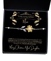 Mom Mommy Mother Mum Stepmom Christmas Xmas Gifts- Engaging Sunflower Bracelet w - £39.52 GBP