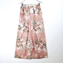 In The Style - NEW - PETITE - Floral Wide Led Trousers - Pink - UK 10 - £12.02 GBP