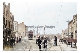 ptc9194 - Yorks - Early view, Paperboys on North Bridge, Doncaster - print 6x4 - £2.20 GBP