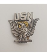 USN United States Navy Hat Badge Pin Eagle Screwback - €21,32 EUR
