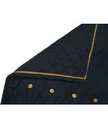 NEW Polo Ralph Lauren Pillow Sham!  Std or Euro  Navy Quilted With Gold ... - £87.81 GBP