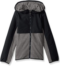 Under Armour Girls' Phenom Fleece Full Zip Hoodie Black Gray 1300098-001 Small - $69.99