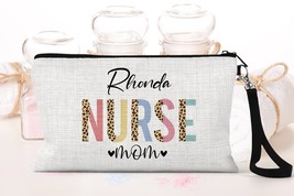 Nurse Mom Mothers Day Gift, Nurse Mom Cosmetic Bag, Proud Nurse Mom, Personalize - £12.86 GBP
