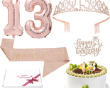 13Th Birthday Decorations Gifts for Gril Including 13Th Crown/Tiara, &quot;Of... - $17.70
