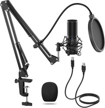 Tonor Usb Microphone Kit, Streaming Podcast Pc.Cardioid Condenser Computer, Q9 - $71.94