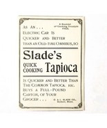 Slade&#39;s Quick Tapioca Pudding 1897 Advertisement Victorian Dessert ADBN1A5 - $366.69 MXN