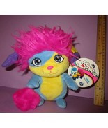 Popples Spin Master Lulu 8&quot; 2015 Stuffed Toy Plush New w/Tag Blue Yellow... - £15.72 GBP