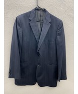 Mens Sewell Navy Blue Pinstripe Long Sleeve Button Up Blazer Size 42R - $13.96