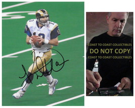 Kurt Warner signed St Louis Rams football 8x10 photo COA proof autographed.. - £87.04 GBP