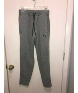 NEW Puma Tapered Fleece Pants Mens SZ Small Elastic Drawstring Waist Sup... - $277.58 MXN