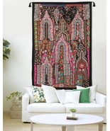 Indian Handmade Embroidered Patchwork Old Hanging Wall Art Vintage Tapes... - $1,397.00 MXN