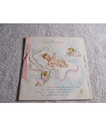 New Baby Congratulations Hallmark Greeting card 1949 signed vintage - $374.59 MXN