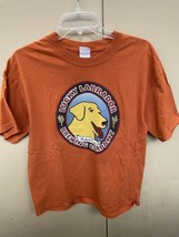 Lucky Labrador Brewing Company T Shirt Portland Oregon Beer Men L Orange Vtg - $19.80