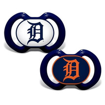 *Sale* Detroit Tigers Mlb Baseball Orthodontic Baby Pacifiers 2-PACK Bpa Free! - £6.13 GBP