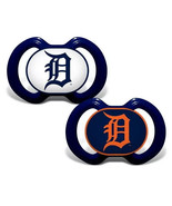 *SALE* DETROIT TIGERS MLB BASEBALL ORTHODONTIC BABY PACIFIERS 2-PACK BPA... - £6.16 GBP