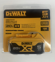 New DeWalt DCB205 XR 5AH 20 Volt MAX Lithium Ion Power Tool Battery 2023... - $94.99