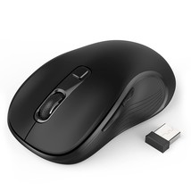 Wireless Mouse, Computer Mouse Wireless 2.4G Usb Cordless Mouse With 3 Adjustabl - £13.58 GBP