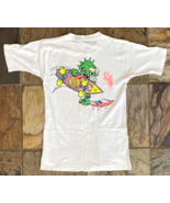 Vintage Santa Cruz T Shirt-SLASHER-Pro Series-S 34-36-White-Single Stitch - $17,471.71 MXN