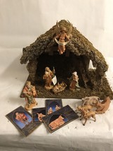 Fontanini Nativity Set By Roman 5” 9 Pc + Stable In Box - £118.03 GBP
