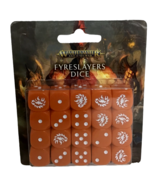 Warhammer 40K Fyreslayers Dice Orange White 20 x 16mm Sealed Brand New  - $33.61