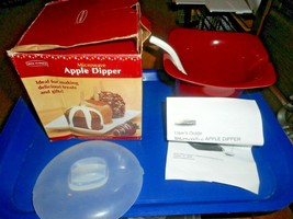 2007 Back To Basics Microwave Apple Dipper 3 Pieces With Booklet Never Used - £15.65 GBP