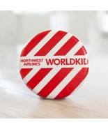 Vintage Pinback NORTHWEST AIRLINES WORLDKID Button Aviation Pin - $74.31 MXN