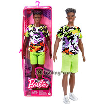 Yr 2021 Barbie Fashionistas 12&quot; Doll #183 Muscular African American Ken in Camo - £19.90 GBP