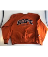 Hope College Champion Authentic Athleticwear Crewneck Sweatshirt Sz S Or... - £15.68 GBP