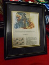 Outstanding Framed Bob Crofut Print VOLUNTEERISM with 4 USA 20 Cents Sta... - $23.76