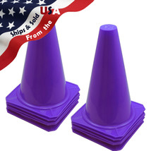 Qty 10 BRAND NEW ~ US SELLER ~ PURPLE CONES 9&quot; Tall Traffic Safety Training - $31.99