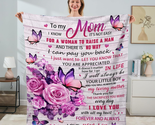 Mother&#39;s Day Gifts for Mom from Son, To My Mom Blanket from Son, Pink Bu... - £33.57 GBP
