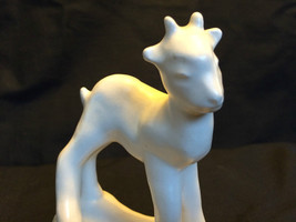 WHITE Gouda FIGURINE little deer by Peter Swildens PLATEEL - £80.22 GBP