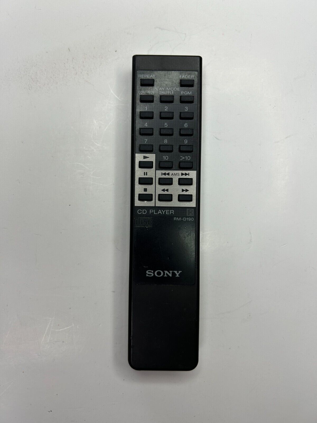 Sony RM-D190 Remote Control, OEM for CDP211 CDPXE400 CDP391, CDP590 +more  			