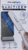 NEW TZUMI PHONE SPA Cell Phone &amp; Accessory Portable Sanitizer (White) UV-C - $12.82