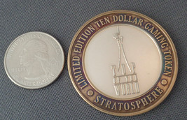 1996 Stratosphere 999 Fine Silver $10 Gaming Token Top of the World Las ... - $29.99