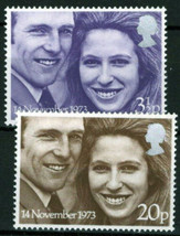 ZAYIX Great Britain 707-708 MNH Royalty Princess Anne Mark Phillips 021023S87 - £1.18 GBP