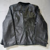 East 5th RN#93677 Women's Black Genuine Leather 3-Button Jacket Size Large image 2