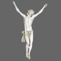 Corpus of Jesus Christ Christian Crucifixion Catholic Statue Sculpture 29" - $365.31