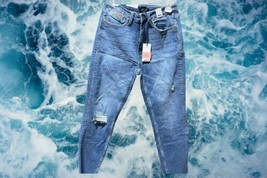 Judy Blue Boyfriend Fit Jeans Women 11/30 High Waist Blue Wash Denim Str... - £35.90 GBP