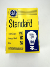 4 GE Standard 100 Watt White Light Bulbs NOS Original - $9.46