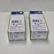 Lot of 2 Leviton T5820-W 20A Tamper Resistant Duplex Receptacle White - $17.81