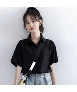 Women&#39;s Fashion Casual Loose Short Sleeve Shirt T-shirt Alphabet Print S... - €26,04 EUR+
