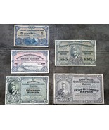 Reprint on paper with W/M German East Africa 5, 10, 50, 100, 500 Rupien ... - £29.48 GBP