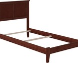 Walnut Twin Xl Afi Madison Traditional Bed With Open Footboard And Turbo - $315.94
