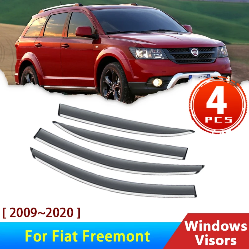 Deflectors for Fiat Freemont 2015 2009~2020 Dodge JC Journey 2011 Acessories Car - £103.63 GBP