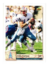1992 Upper Deck #549 Cody Carlson Houston Oilers - £3.92 GBP