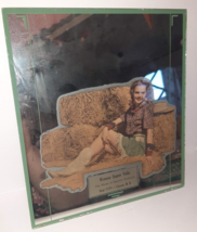 Cowgirl In Hay Pinup Advertising Mirror Carson ND Phone #7371 Krause Sup... - $99.00