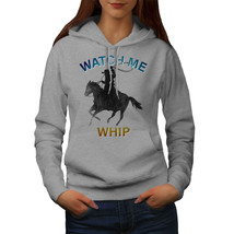 Wellcoda Watch Me Whip Womens Hoodie, Cowboy Casual Hooded Sweatshirt - £28.39 GBP